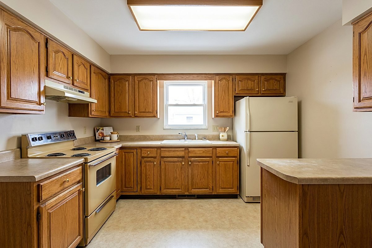 Kitchen before the remodel