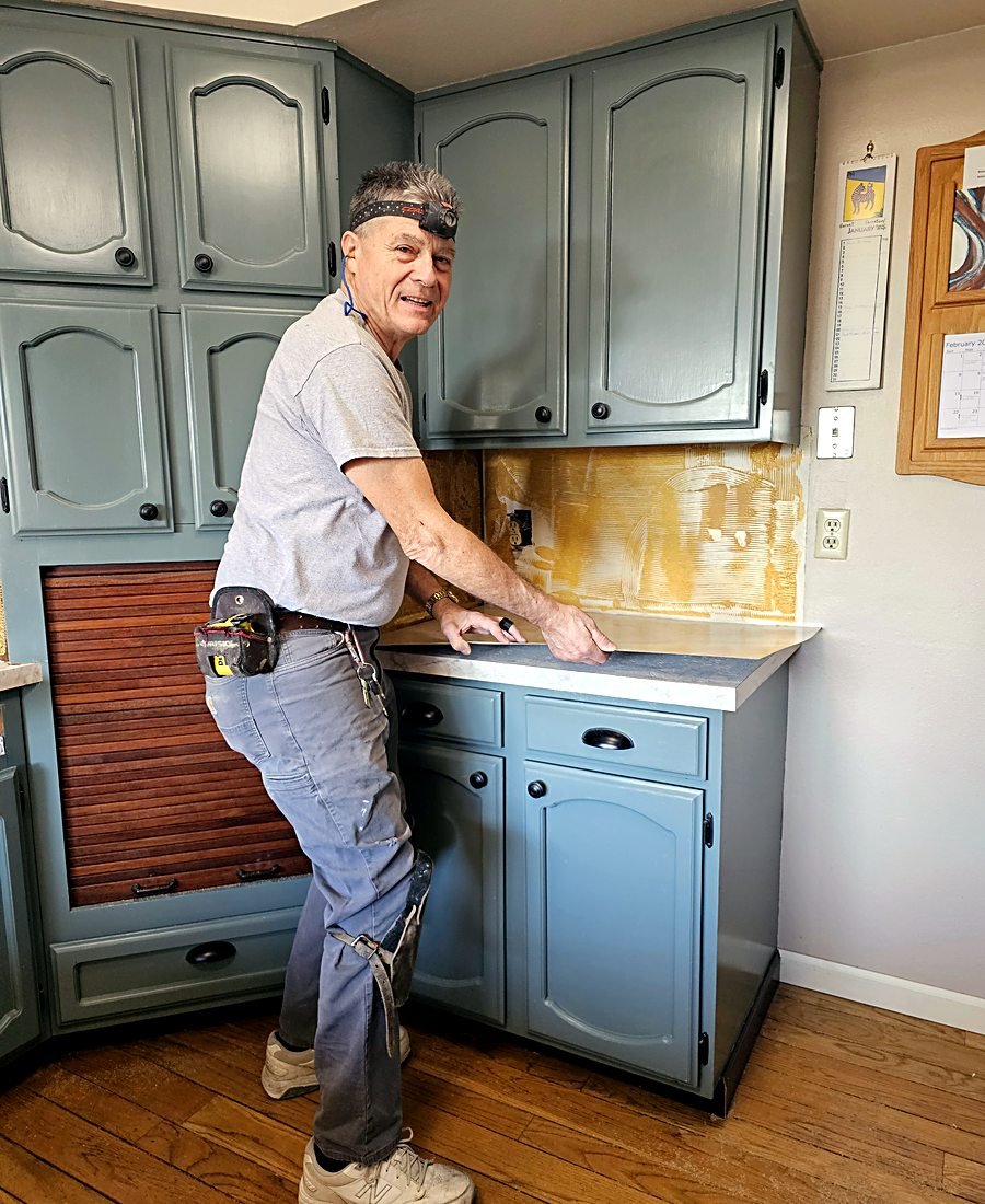 LeMaster Inc. craftsman working on a custom kitchen