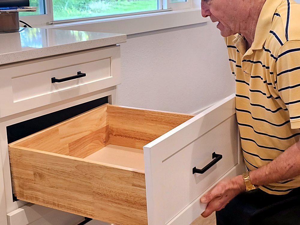 LeMaster Inc. installing custom soft-close cabinetry